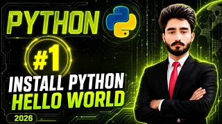 Python Full Course for Beginners #1 | Install Python & First Program (Hello World) | Cyber Codics