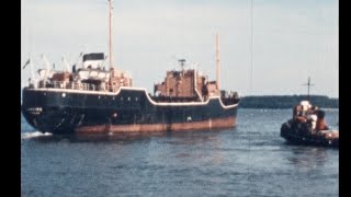 Poole Quay in 1965, Ships, tugs, cranes, fishing, industry, pleasure boats