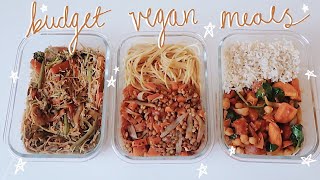 Budget Friendly Simple Vegan Meal Prep Recipes | Student Lifestyle