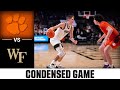 Clemson vs. Wake Forest Condensed Game | 2022-23 ACC Men’s Basketball