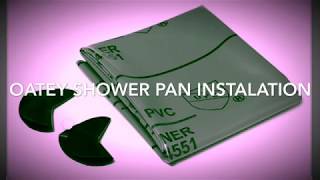 OATEY SHOWER PAN KIT INSTALATION INSTRUCTIONS