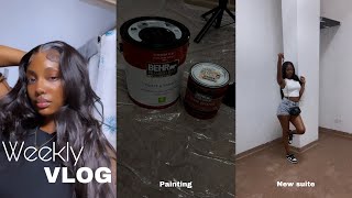 WEEKLY VLOG | BACK LASHING | NEW SUITE | PAINTING \u0026 MORE