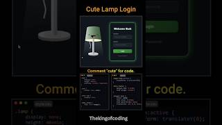 ❤️ Cute Lamp Login | HTML CSS JavaScript Animation 💡#viral #loginpage #signupform #gugugaga