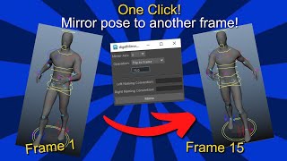 Mirror Controllers tool (Python Script) for Maya