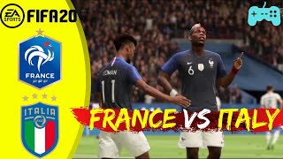 FIFA 20 | FRANCE vs ITALY | INTERNATIONAL | FULL MATCH & GAMEPLAY