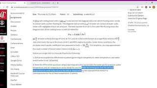 Exam 2- Cooling Tower- Part 2