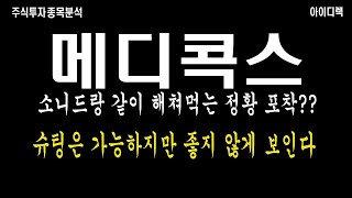 메디콕스 소니드 같이 털어먹는 거야? 주가 맛 갔다 이상한 정황 포착! 거래정지 종목 삽니다