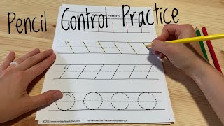 Montessori Language: Directional Lines + Pencil Control