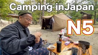 【N5】Camping in Japan - Easy Japanese Vlog