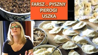 PIEROGI JAK ZROBIĆ FARSZ PRZEPIS z GRZYBAMI USZKA PYSZNE BEZ LEPIENIA #babciabozenkagotuje663🧡😋