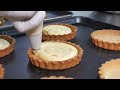 입 안 가득 과즙 폭발 생과일 듬뿍 올라간 알록달록한 3가지 생과일 타르트 만들기 making tart with various fruits korean street food