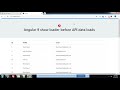Angular 9 - show loader before api loads data