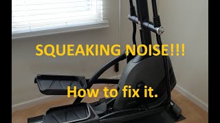Elliptical squeaking noise! How to fix it.