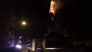 Rennes : le clocher de l'église Sainte-Thérèse entièrement détruit par le feu