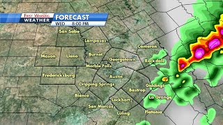Radar forecast for Central Texas
