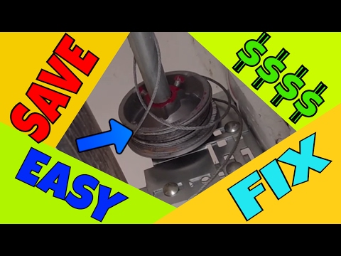 Can you open a garage door with a broken cable?