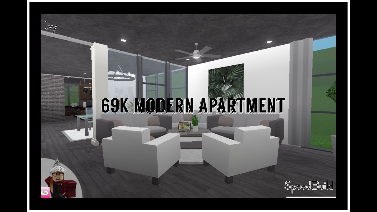 69k Modern Apartment Roblox Bloxburg Youtube
