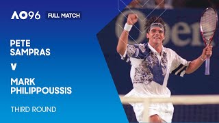 Pete Sampras v Mark Philippoussis Full Match | Australian Open 1996 Third Round