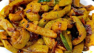 புடலங்காய் வறுவல் 👌| Pudalangai varuval | pudalangai poriyal | Snake Gourd Fry in tamil