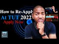 2022 TUT applications for returning student// How to re-apply at TUT?