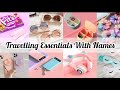 Travelling essentials with name/Travelling backpack essentials/Travelling essential kit for girls