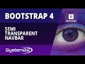 Bootstrap 4 Basics Semi Transparent Navbar