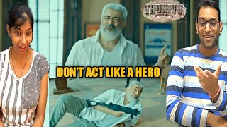 Thunivu Movie Post Intro Fight Scene Reaction Reaction | Ajith Kumar | Thunivu Tamil Movie Reaction