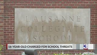 16-year-old charged with making threats at Lausanne school