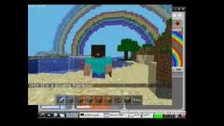 Double Rainbow in Minecraft Pi from Scratch on Raspberry Pi
