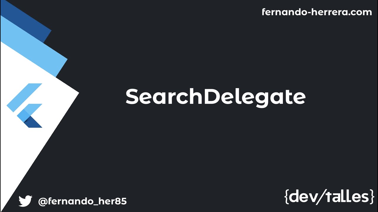 Flutter - SearchDelegate - YouTube