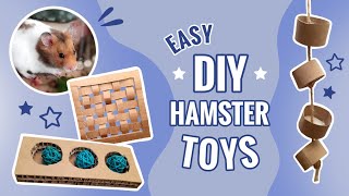 3 More DIY Hamster Boredom Breakers