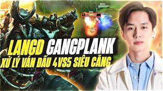 LangD & Ván Đấu 4vs5 Tại Rank Hàn Siêu Căng Khi Xử Lý Kèo Đấu Gặp CT Jax Với Lối Build Gangplank Mới