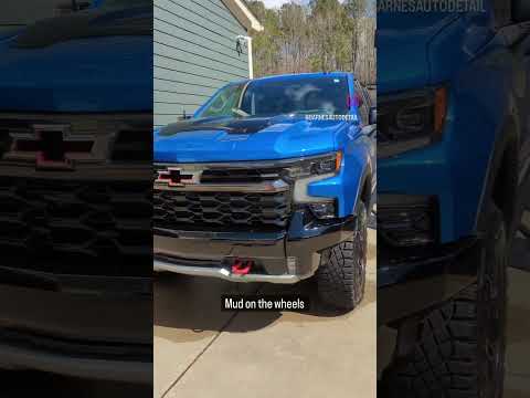 Watch This Stunning Blue Chevy Silverado ZR2 Shine Like A Sapphire ...