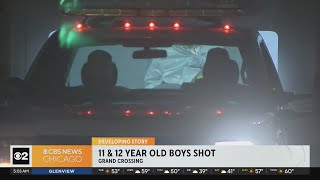 Boys, 11 and 12, shot in vehicle Chicago's South Side