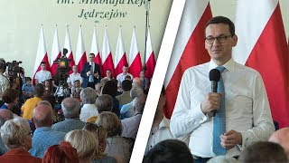 Premier Mateusz Morawiecki z wizytą w Jędrzejowie