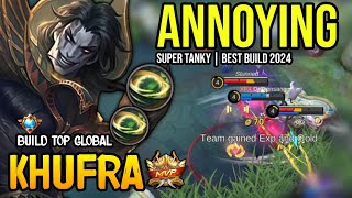 KHUFRA BEST BUILD 2024 | BUILD TOP GLOBAL KHUFRA GAMEPLAY | MOBILE LEGENDS✓