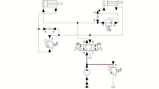 Sequencing circuit diagram with simulation