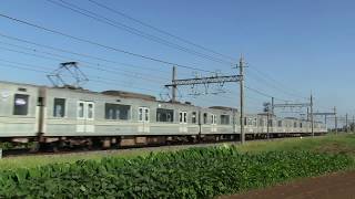 伊勢崎線を走る東京メトロ03系 03-122F（5扉車） 廃車回送