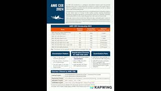 Download E-Brochure for AME CEE ( AME Common Entrance Exam) 2024