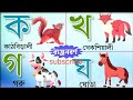 Bangla Banjonborno _ বাংলা ব্যঞ্জনবর্ণ ক খ গ ঘ _ ছবি দেখে ব্যঞ্জনবর্ণ শিখি