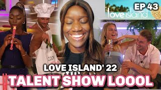 LOVE ISLAND S8 EP 43 - TALENT SHOW WITH NO TALENT LOL! DAMI & INDIYAH IN LOVE & IT'S THE FINAL WEEK!