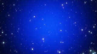 blue moving silver glittering stars night sky background video loop