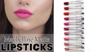 NEW Maybelline Creamy Matte Lipsticks! + Lip Swatches!