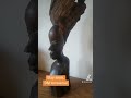 Vintage Carved #African Woman Head #Statue Black Wood Antique Decor Wall Art Figurines Collectibles