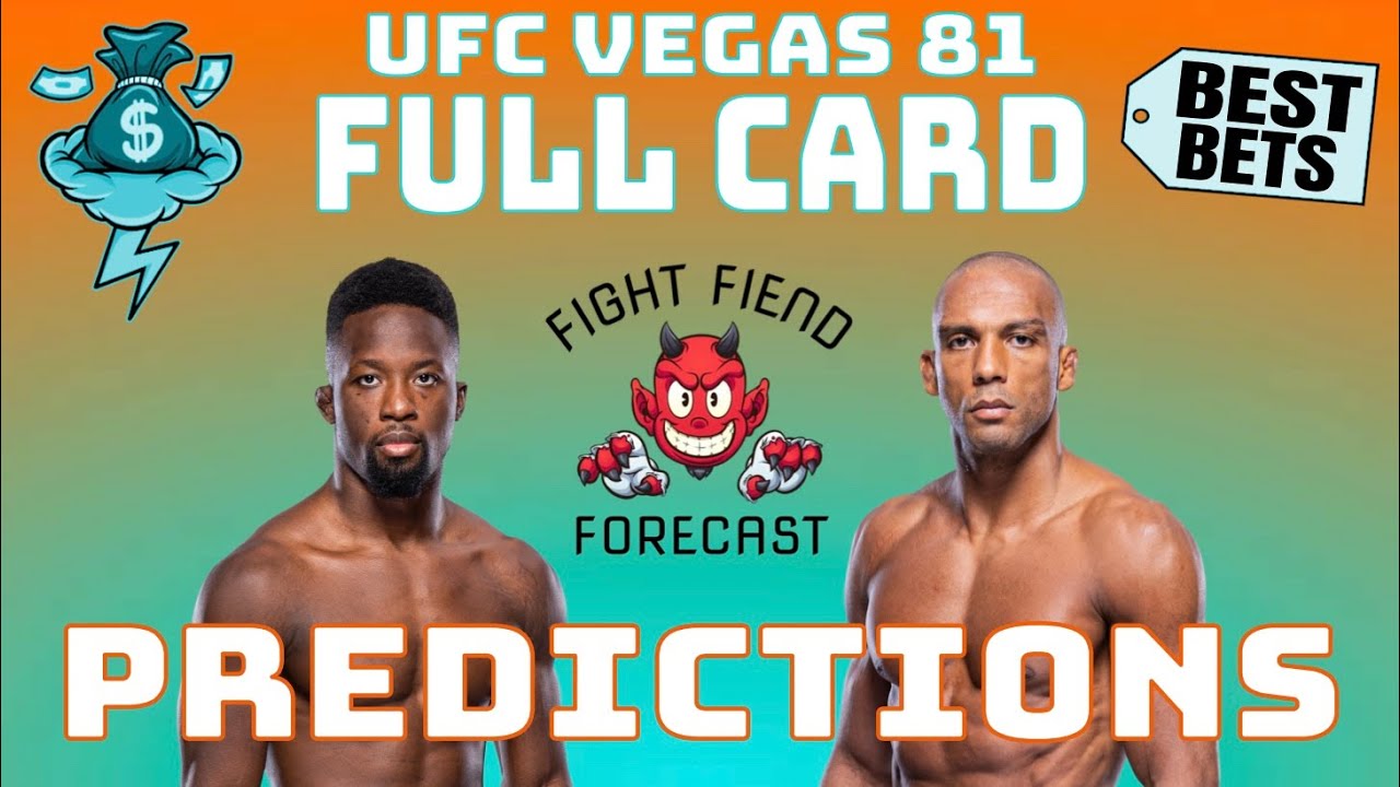 UFC Vegas 81: Full Card Predictions & Betting Breakdown | Yusuff Vs ...