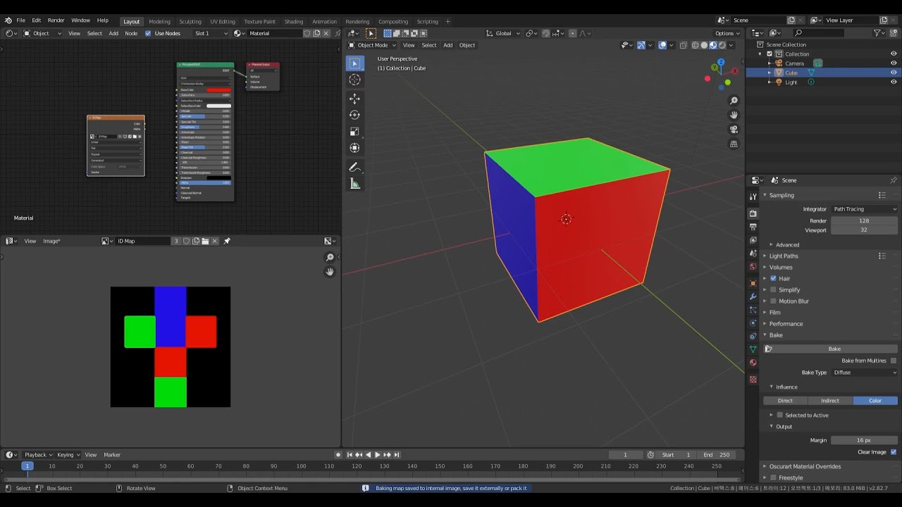 Blender 2.82a [ID Map] Bake - Quixel Mixer [ID Mask] - YouTube