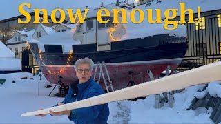 Ep 50 - How I am kick-starting boatwork 2025, despite snow.