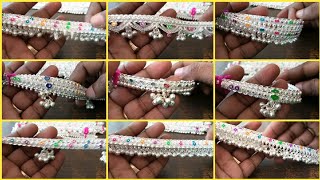 Silver Kolusu Design | Velli Kolusu | Anklets | Payal Design