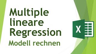 Multiple lineare Regression in Excel rechnen - Daten analysieren in Excel (8)