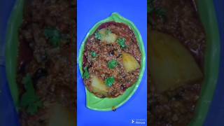 Methi Keema recipe / Mutton Kheema Methi Aloo Recipe #shorts #shortvideo #methirecipes #kheemarecipe